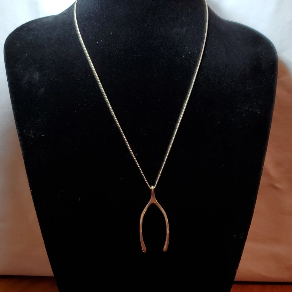 💥Wish Bone Pendant on Chain Necklace